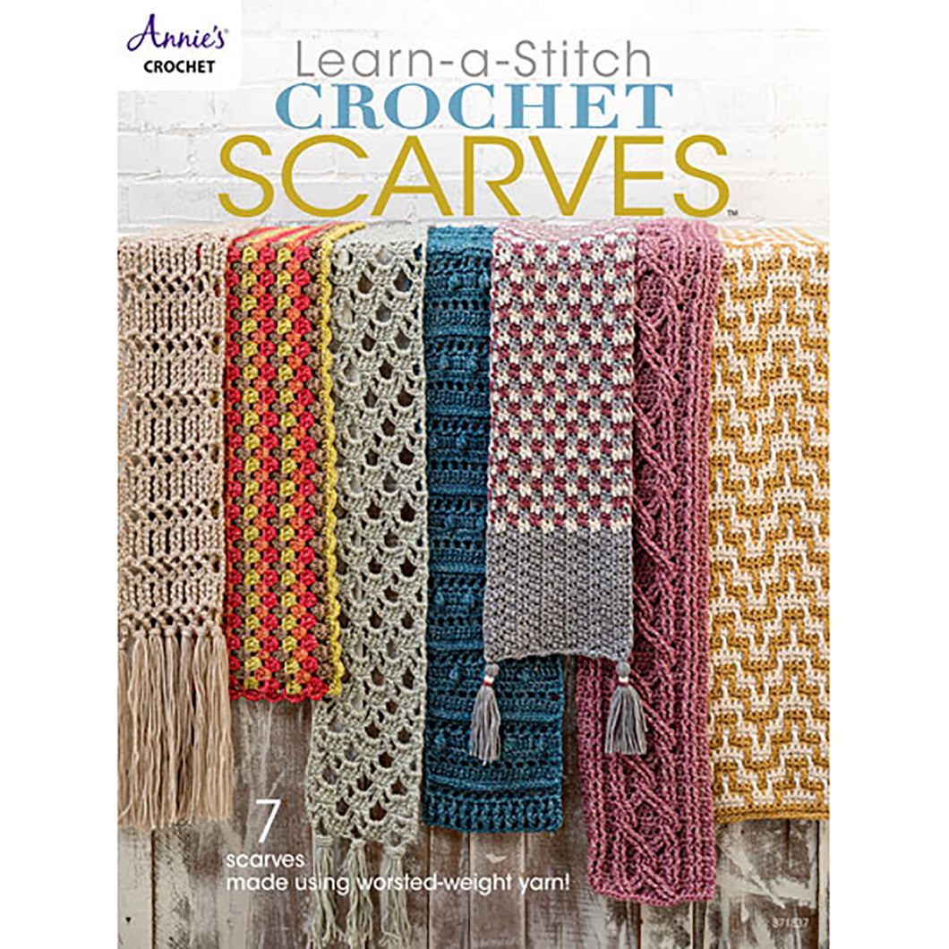 Learn-a-Stitch Crochet Scarves