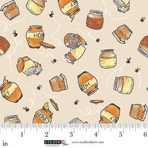 honey pots, Classic Winnie Collection Cotton Fabric 87