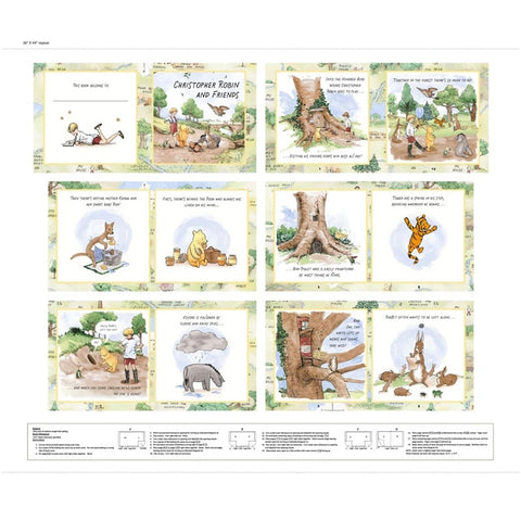 Classic Winnie Collection Book Panel 8729BP-36