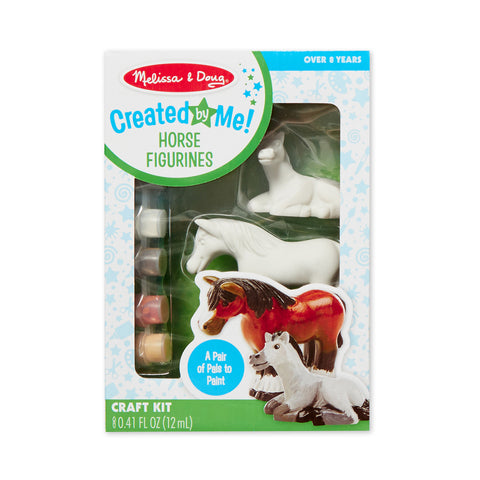 created by me horse figurines and paint in package