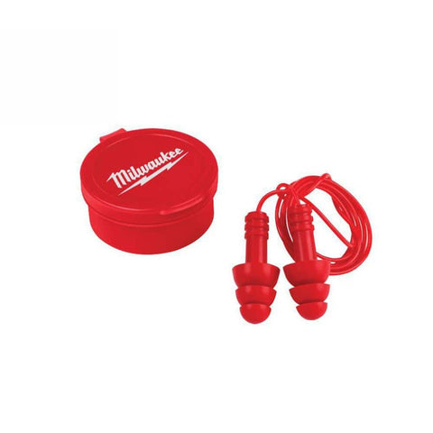 48-73-3151 Reusable Ear Plugs  26 Db Nrr  Silicone Ear Plug  Red Ear Plug - Pack Of 3