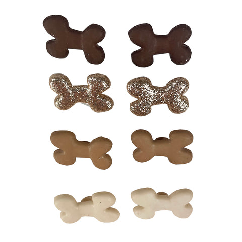 Dog and bone buttons.