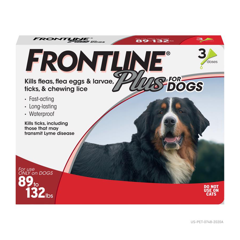 89 to 132 lb. Dog Flea and Tick Liquid Drops 0.14 oz. 3 pk 2530 A