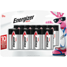 D Alkaline Batteries 8 pk