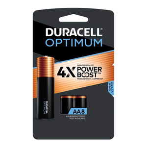 8 pk Optimum AA Alkaline Batteries 032