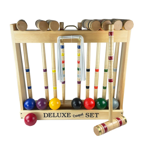 Handcrafted Deluxe Croquet Set 8-Player