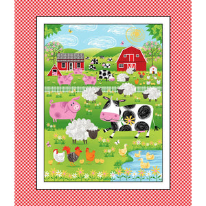 Best Friends Farm Cotton Fabric Panel 9018P-88