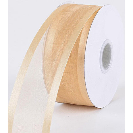 Ivory Satin Edge Organza Ribbon 9100