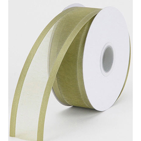 Old Willow Satin Edge Organza Ribbon 9100