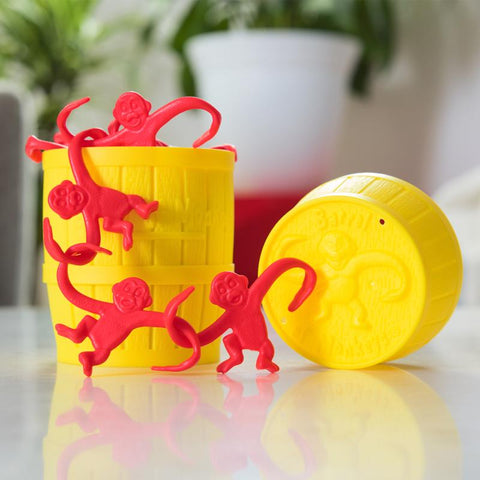 Spin Master Barrel of Monkeys Game on tabletop