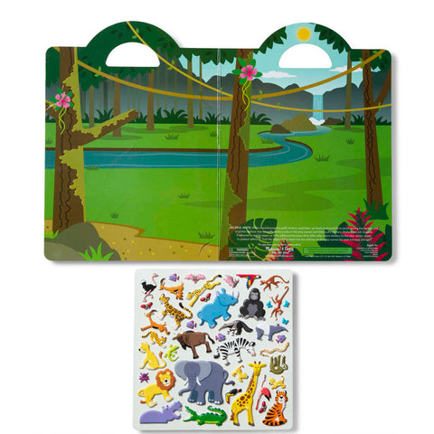 safari puffy sticker set