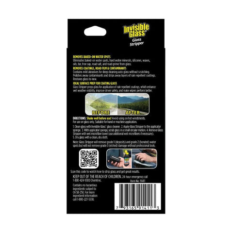 Stoner Invisible Glass glass stripper kit package back