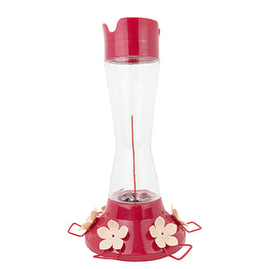 Top-Fill Pinch-Waist Glass Hummingbird Feeder 9202