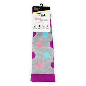 Women's Bright Dots Compression Socks 92081.2