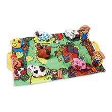 take along farm play mat open