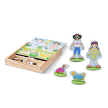 magnetic dress up dolls and pets on stands with accessories