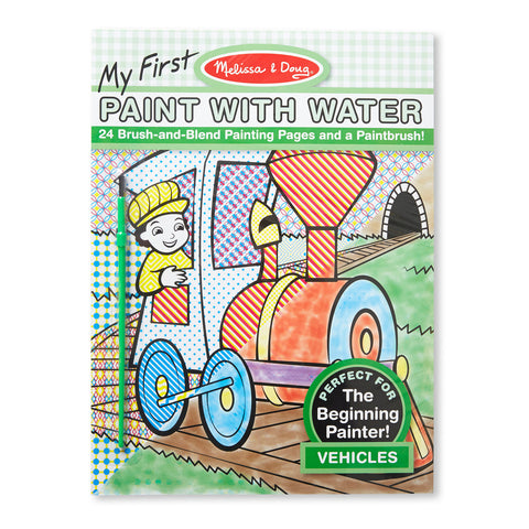 My First paint with water book and brush