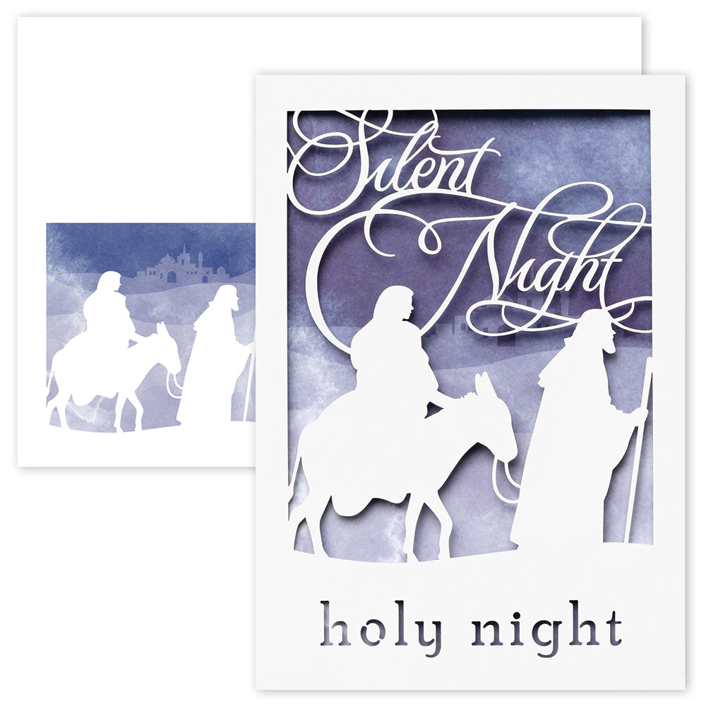 Silent Night Holy Night Laser Cut Christmas Boxed Cards 936800