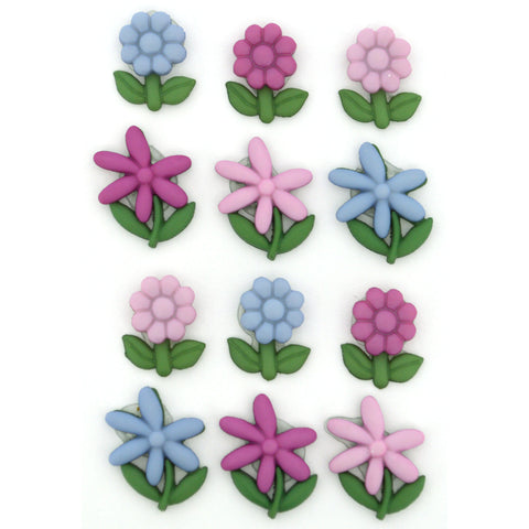 Flower buttons.