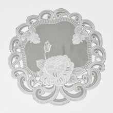 Slate Rose Doily