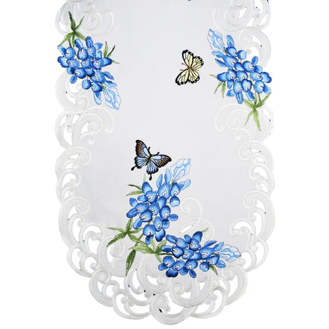 Blue Bonnet & Butterflies Runner