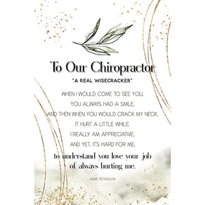 To Our Chiropractor Wood Plaque 9524