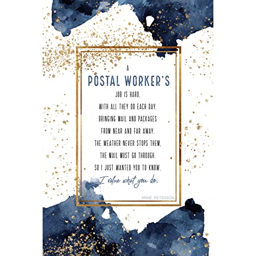 Postal Worker Wood Plaque 9525