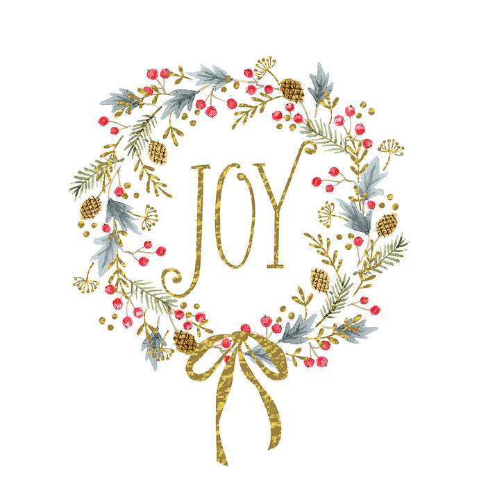 Joy Pine Wreath Christmas Boxed Cards 952500