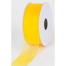 light gold, Mono Edge Organza Ribbon by the Yard 1 1/2 inch 9528