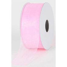 light pink, Mono Edge Organza Ribbon by the Yard 1 1/2 inch 9528