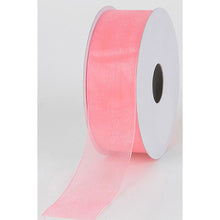 Peach Mono Edge Organza Ribbon