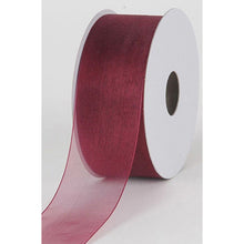 wine, Mono Edge Organza Ribbon by the Yard 1 1/2 inch 9528