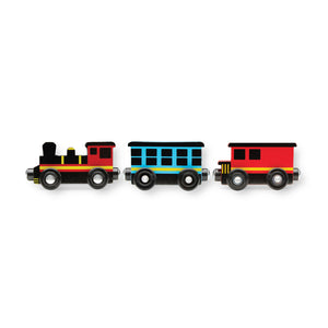 train engine & 2 cars