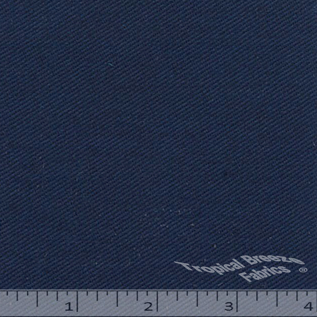 Navy blue twill fabric.