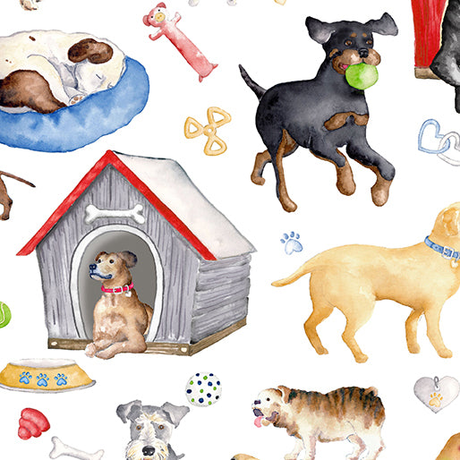 Think Pawsitive Collection Cotton Fabric 9729