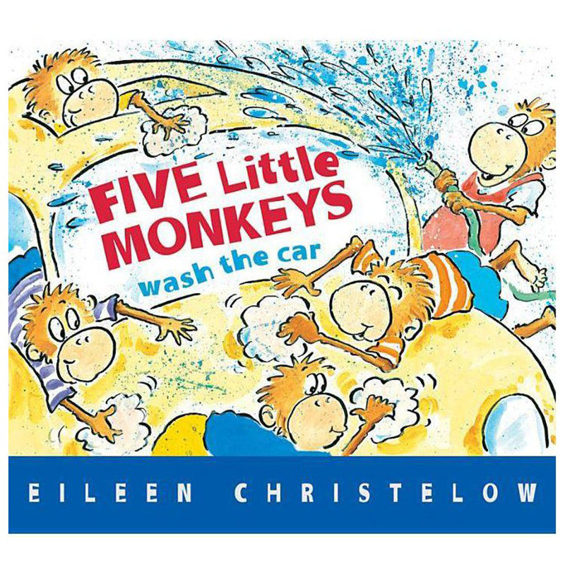 Five Little Monkeys Wash the Car 9780544-302365