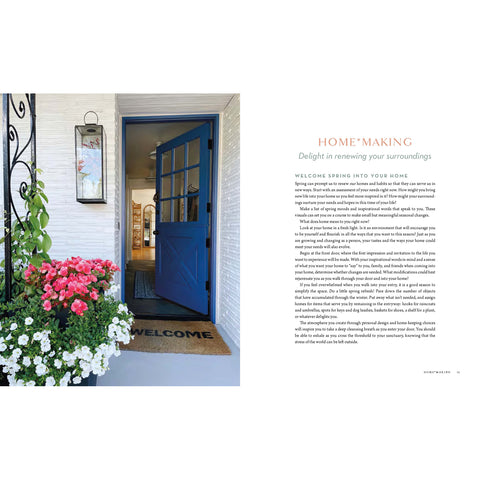 A Lovely Life
Savoring Simple Joys in Every Season Inside Sample Page  "Homemaking"