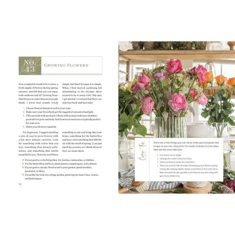 Sample Pages: No. 13 Growing Flowers
