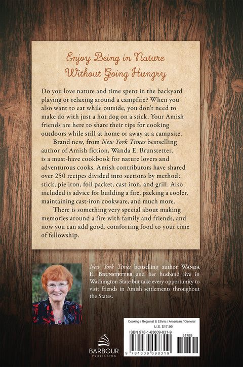 Back Cover of Wanda Brunstetter's Amish Friends Outdoor Cookbook