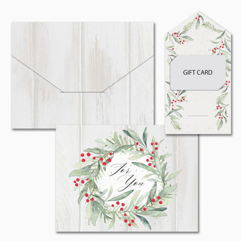 Watercolor Greenery Gift Card Holder 982300