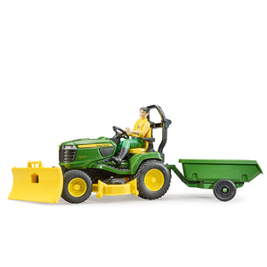 Bworld John Deere Lawn Tractor with Trailer and Figure 9824