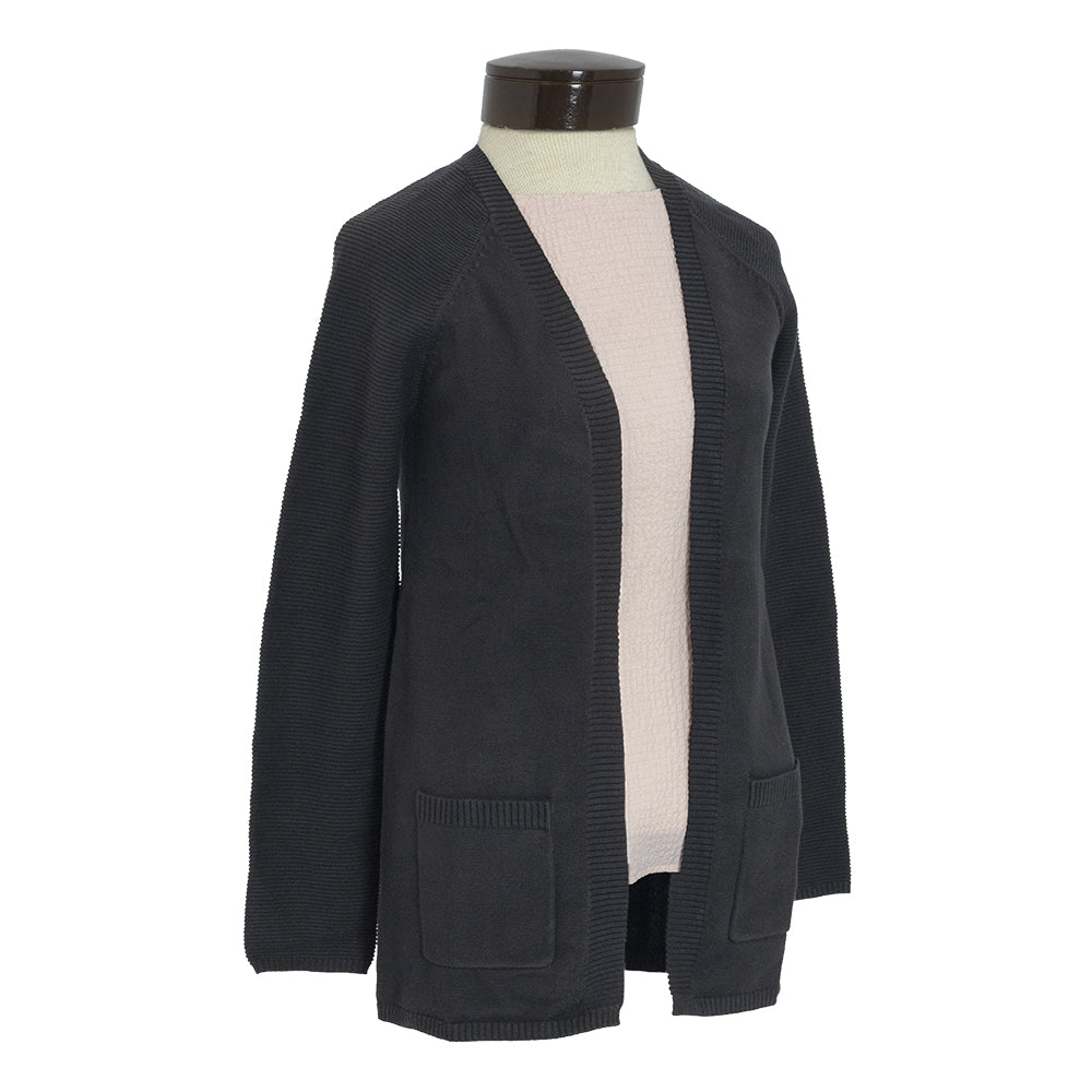 Black Women's Pocket Cardigan 9910