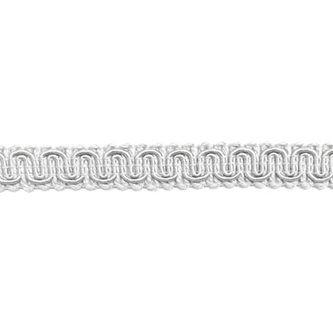 White Scroll Gimp Decorative Trim 9940-A01