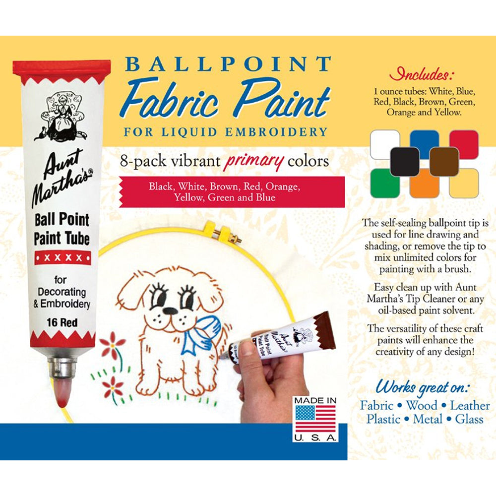 Fine Tip Fabric Marker Set of 6 Colors | Water Resistant Ink, No Steam or  Iron Needed | Non Toxic Fabric Pens for Drawing, Quilt Labels, and Clothing