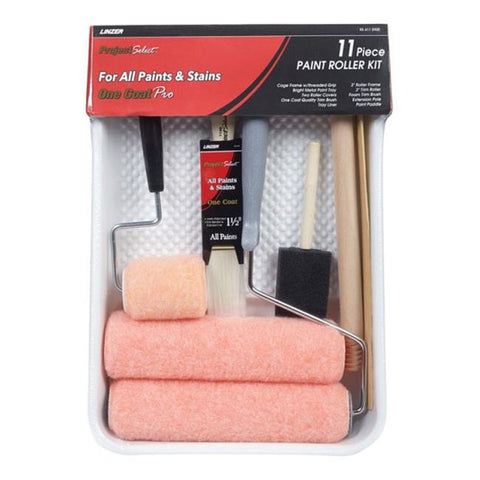 9 in. W Regular Paint Roller Kit Threaded End 11 Piece