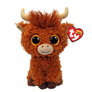 Alfie- Brown Highland Cow Beanie Boo 37372