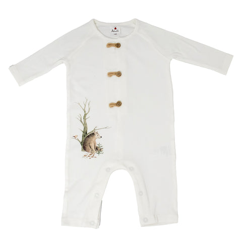 Boys' Ribbed Knit Long-Sleeve Body Suit A1106