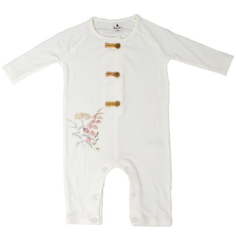 Girls' Ribbed Knit Long-Sleeve Bodysuit A1107