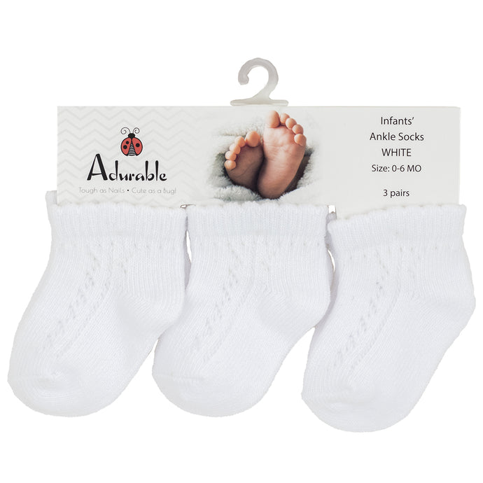 3-Pack Baby Ankle Socks A2004