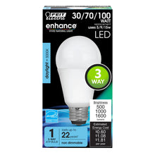 Daylight 3-Way Daylight LED Light Bulb A30/100/950CA